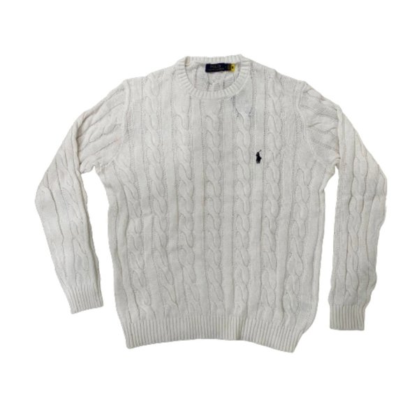 Ralph Lauren Other - NWT Polo Ralph Lauren Mens Cable-Knit Cotton Sweater Color White Size Medium